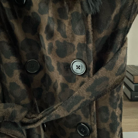 INC International Concepts Black Teddy Jacket with Plush Faux Fur - Picture 6 of 8